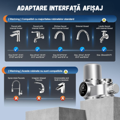 Filtru Apa Potabila, BIRAI® PRO2AQUA, Purificator Apa, Montare la Robinet - imagine 2