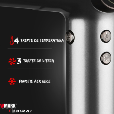 Uscător de Păr de Par BIRAI Nexon Pro, 2100W, Motor Digital, Ionic, High Speed - imagine 3