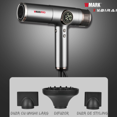Uscător de Păr de Par BIRAI Nexon Pro, 2100W, Motor Digital, Ionic, High Speed - imagine 5