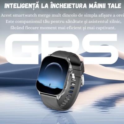 Smartwatch BIRAI Active VLC211, 2.01”, GPS, Apel Bluetooth, Negru - imagine 3