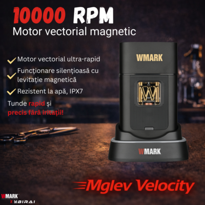 Shaver electric profesional Birai Velocity cu motor 10000 RPM, puternic si silentios