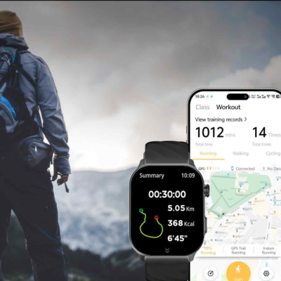 Smartwatch BIRAI Active VLC211, 2.01”, GPS, Apel Bluetooth, Negru - imagine 5