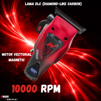 Masina De Tuns Profesionala BIRAI Infinity, 10.000 RPM, Motor Vectorial Magnetic, Acumulator, LED, Lame Titan - imagine 3