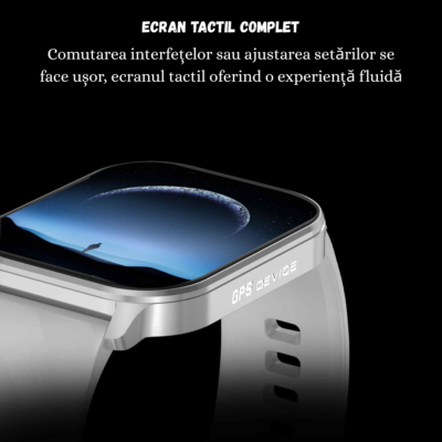 Smartwatch BIRAI Active VLC211, 2.01”, GPS, Apel Bluetooth, Gri - imagine 2