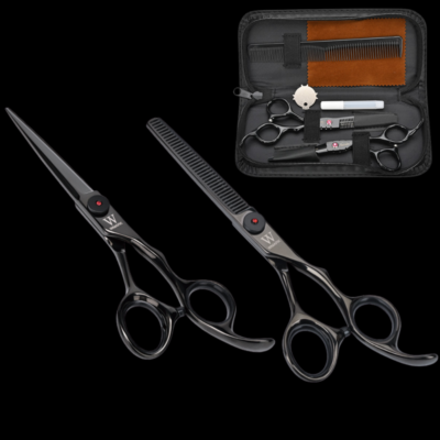 Set Profesional Foarfeca Tuns si Filat BIRAI Katana, Otel Japonez 440C, 60-63 HRC, Ergonomic, Precizie pentru Frizerii si Coafor - imagine 3