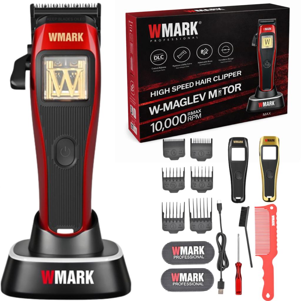 Masina de tuns profesionala BIRAI Velocity Pro, 10000 RPM, lama precisa, USB, aparat barba si par