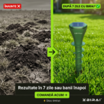 Aparat anti cartite solar BIRAI cu ultrasunete pentru gazon