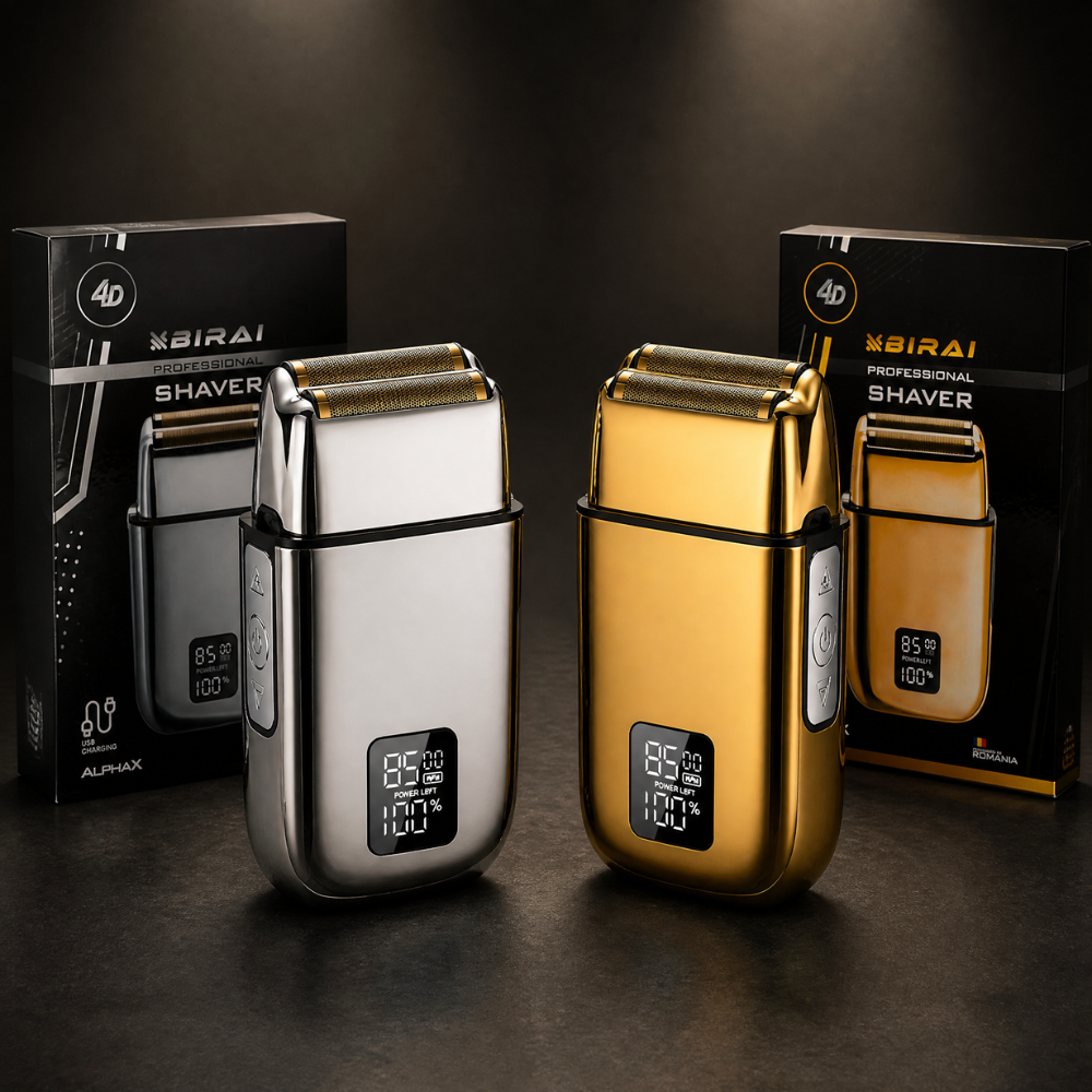 Aparat de ras electric reincarcabil compact pentru barbierit precis