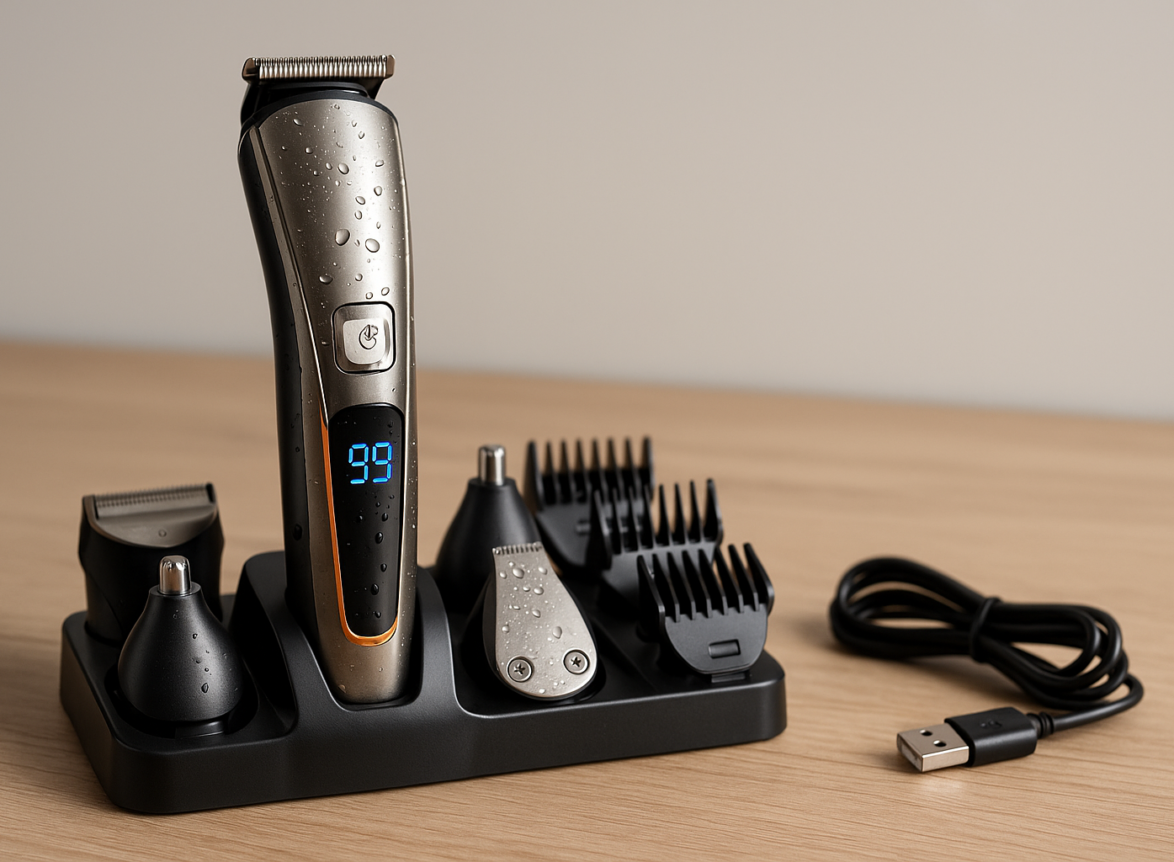 Mașină de Tuns și Ras Profesională 6 în 1 BIRAI® LK-860 – Trimmer Multifuncțional, Afișaj LED, Lame Titan, Autonomie 99 Min, Rezistent la Apă, Încărcare USB – Trimmer multifuncțional: 5 greșeli frecvente la alegere